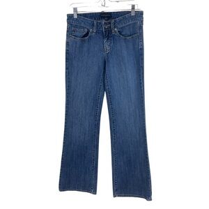 BANANA REPUBLIC Women's 4 Low Rise Medium Wash Slim Bootcut Denim Blue Jeans